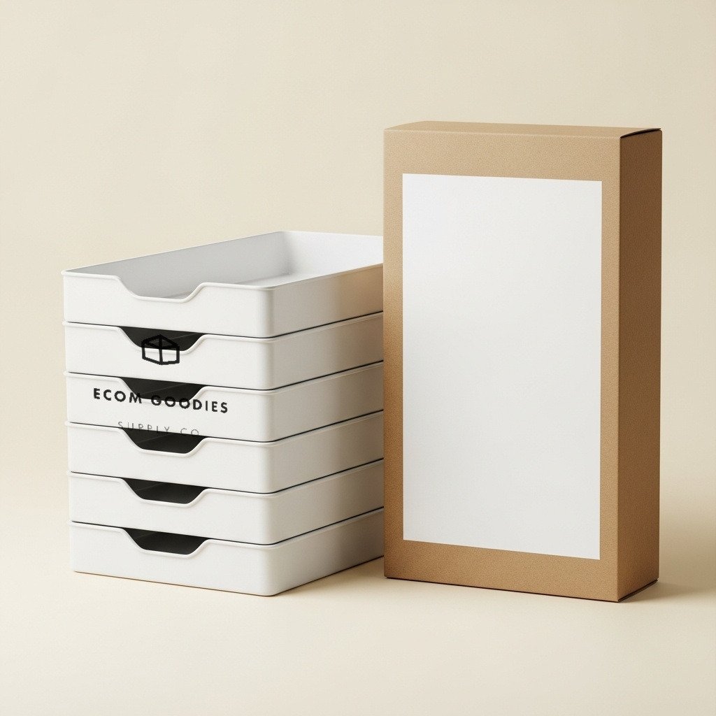 Stackable Drawer Trays, Set of 4